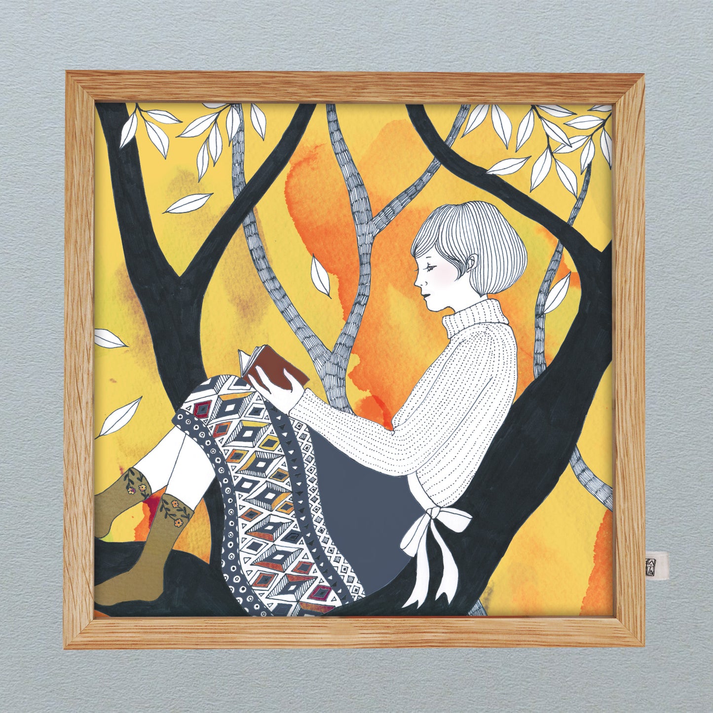 
                  
                    木の上で読書／キタサコクミコ
                  
                